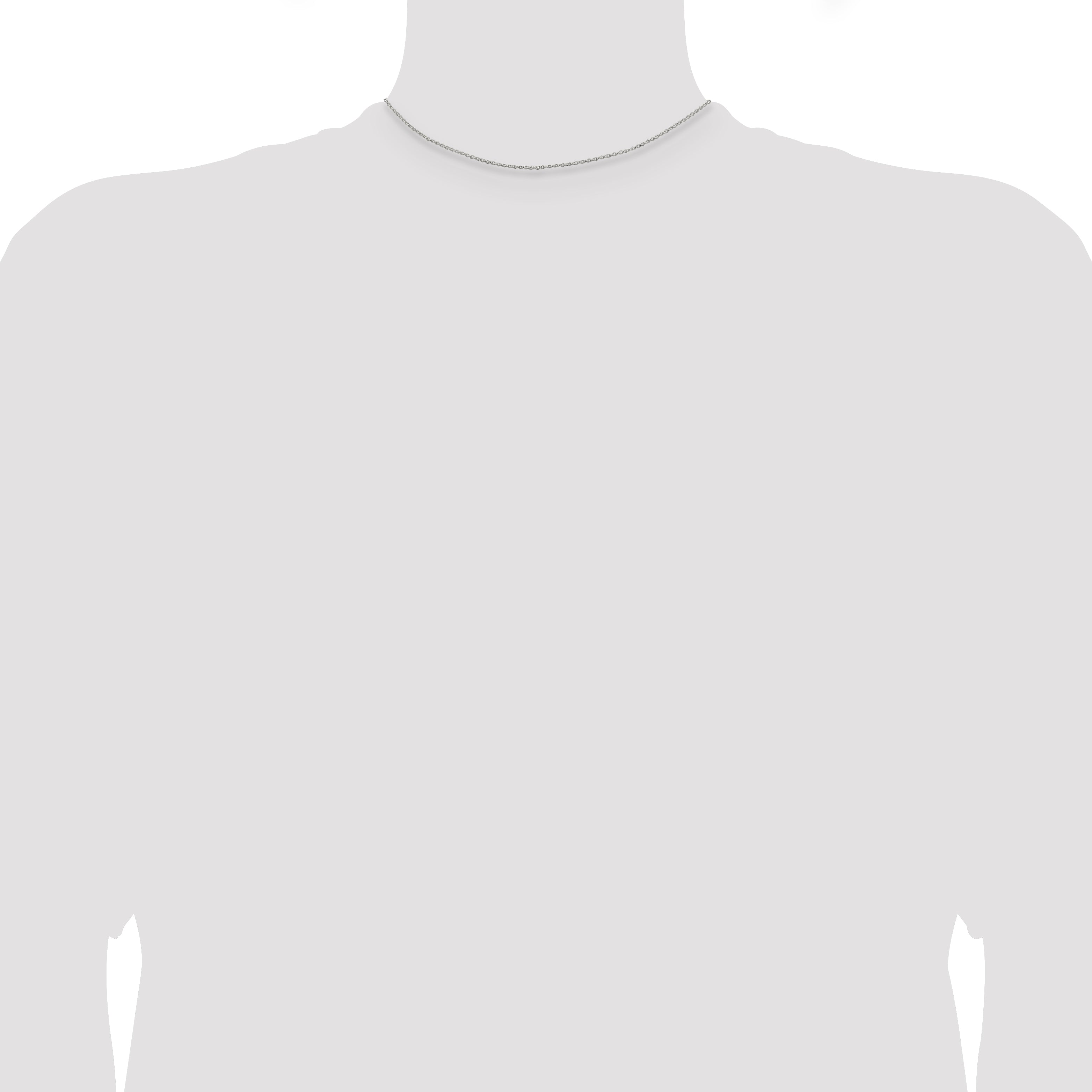 14 Inch Sterling Silver 1.1mm Rolo Chain