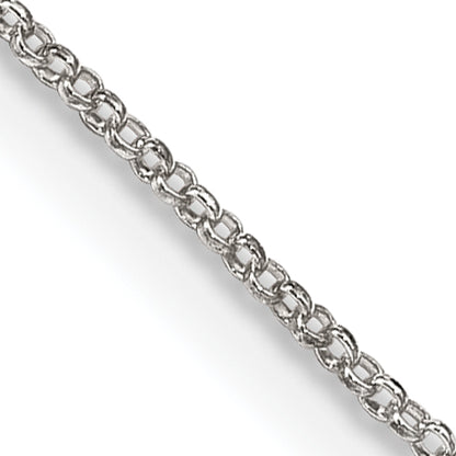 14 Inch Sterling Silver 1.1mm Rolo Chain