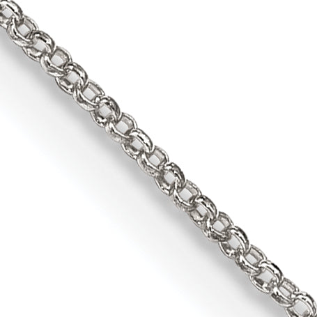 14 Inch Sterling Silver 1.1mm Rolo Chain