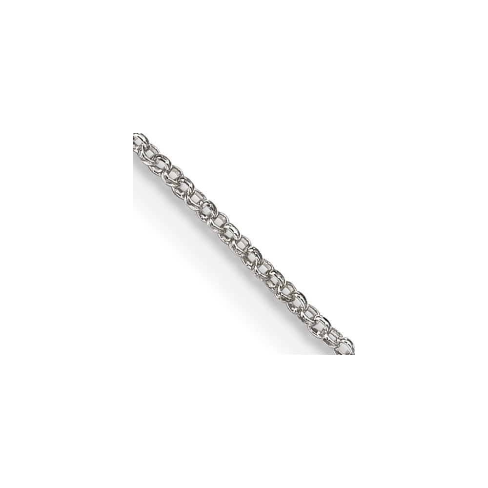 14 Inch Sterling Silver 1.1mm Rolo Chain Necklace