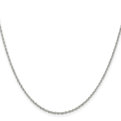 16 Inch Sterling Silver 1.6mm Loose Rope Chain Necklace