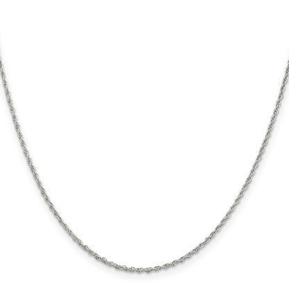 22 Inch Sterling Silver 1.6mm Loose Rope Chain Necklace