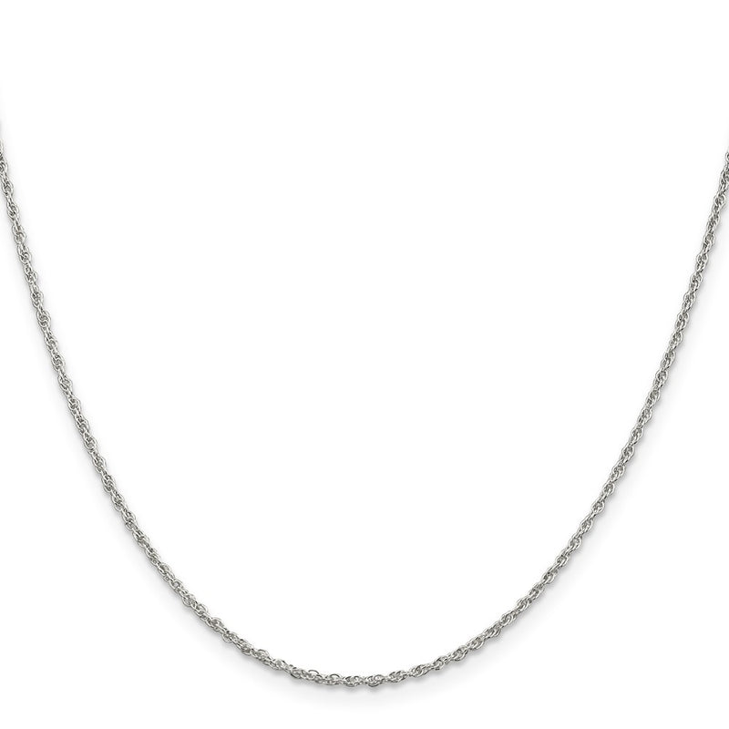 26 Inch Sterling Silver 1.6mm Loose Rope Chain Necklace