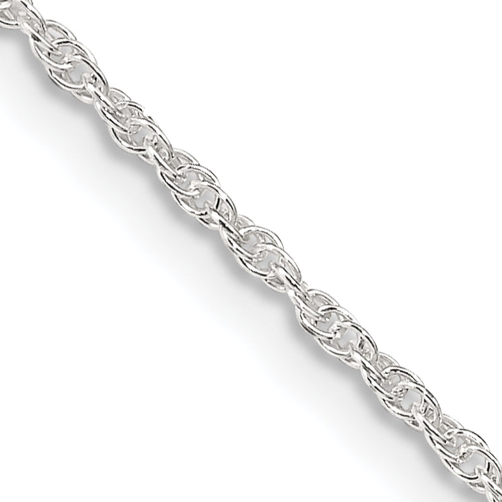20 Inch Sterling Silver 1.6mm Loose Rope Chain Necklace