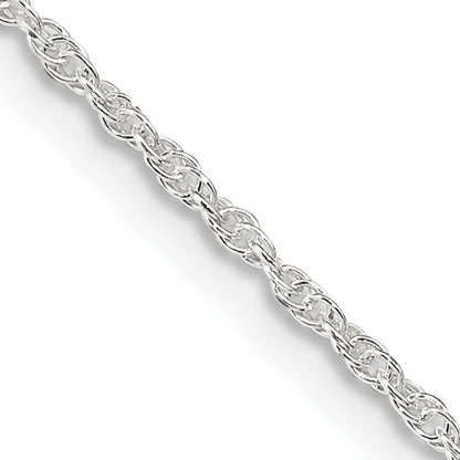 20 Inch Sterling Silver 1.6mm Loose Rope Chain Necklace
