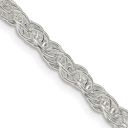 20 Inch Sterling Silver 3.8mm Loose Rope Chain Necklace