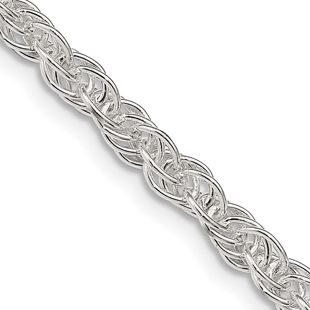 18 Inch Sterling Silver 3.8mm Loose Rope Chain Necklace