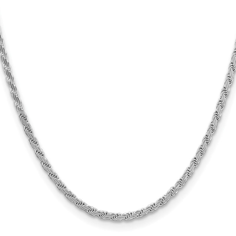 26 Inch Sterling Silver 3.65mm Flat Rope Chain Necklace