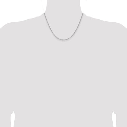 18 Inch Sterling Silver Rhodium-Plated 2.8mm Rolo Chain Necklace