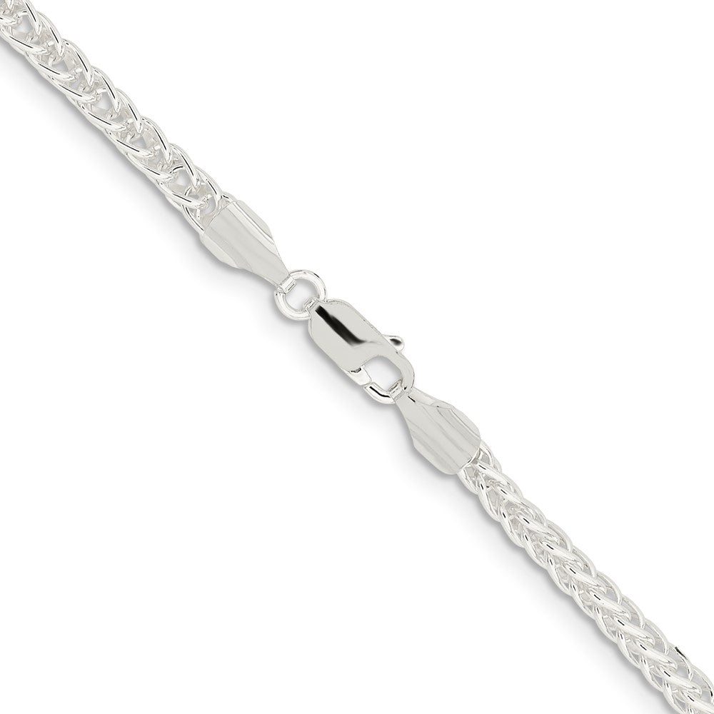 20 Inch Sterling Silver 3mm Square Spiga Chain Necklace