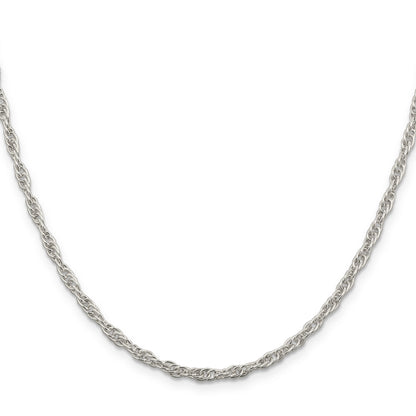 30 Inch Sterling Silver 2.75mm Loose Rope Chain Necklace