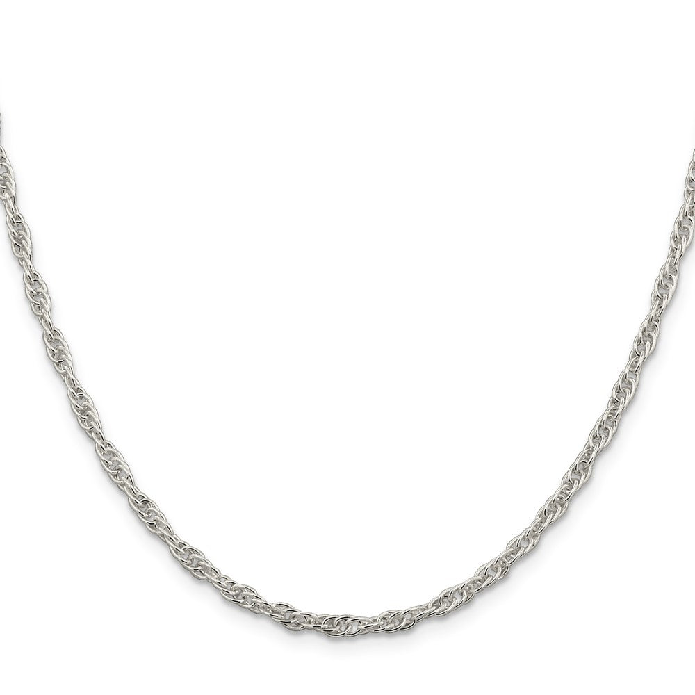 20 Inch Sterling Silver 2.75mm Loose Rope Chain Necklace