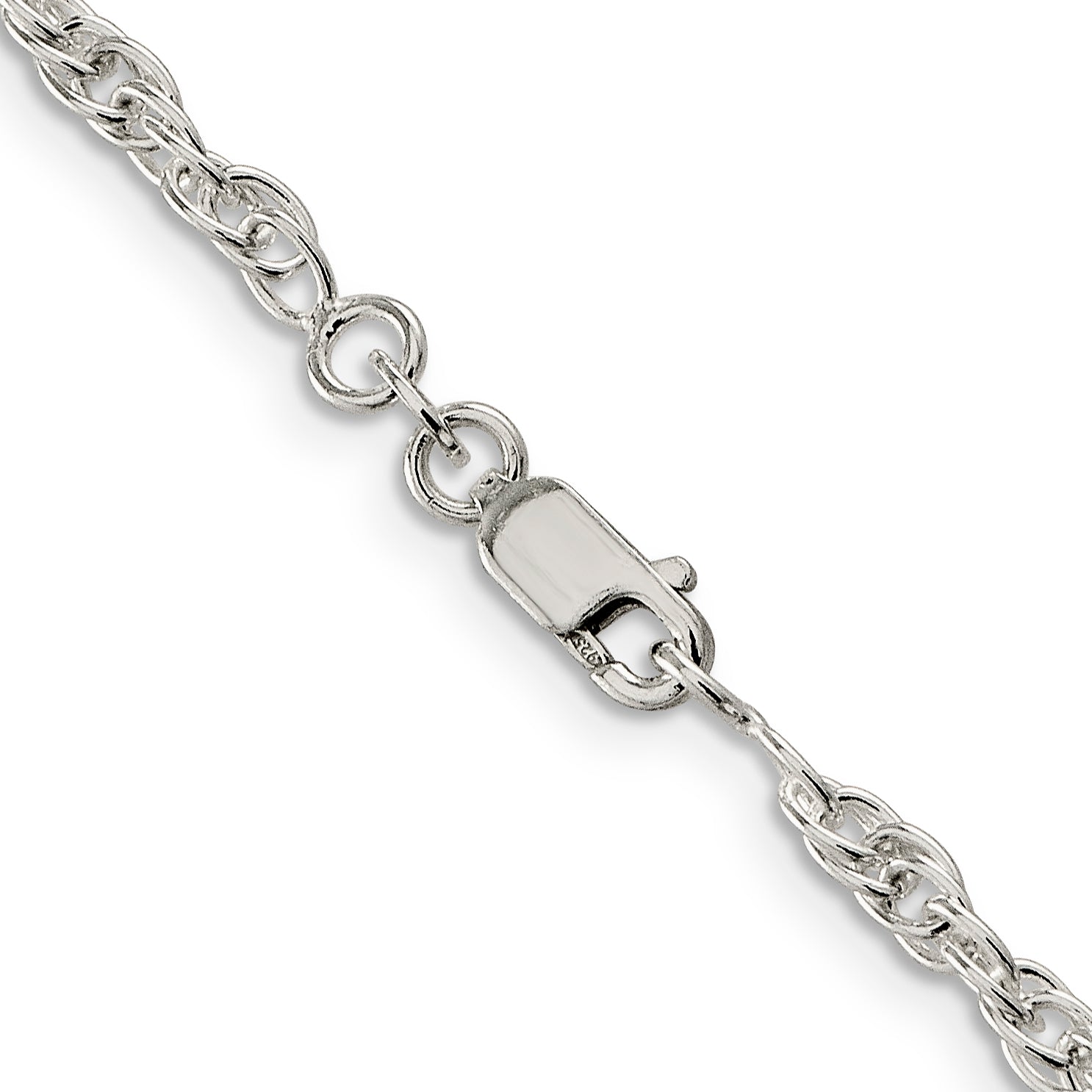 20 Inch Sterling Silver 2.75mm Loose Rope Chain Necklace