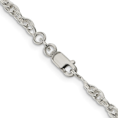 18 Inch Sterling Silver 2.75mm Loose Rope Chain Necklace
