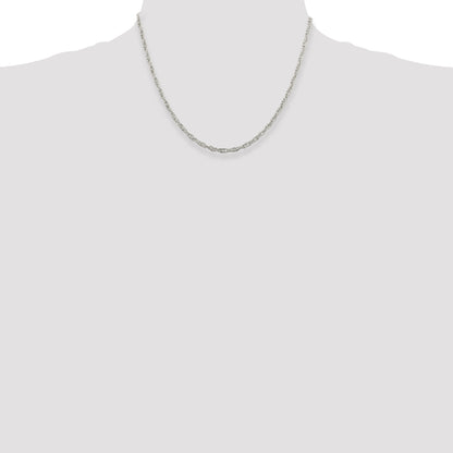 18 Inch Sterling Silver 2.75mm Loose Rope Chain Necklace