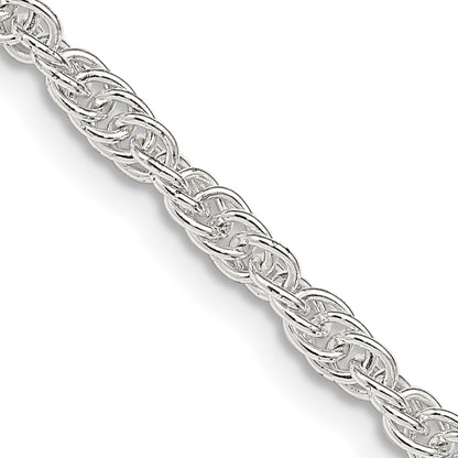 30 Inch Sterling Silver 2.75mm Loose Rope Chain Necklace