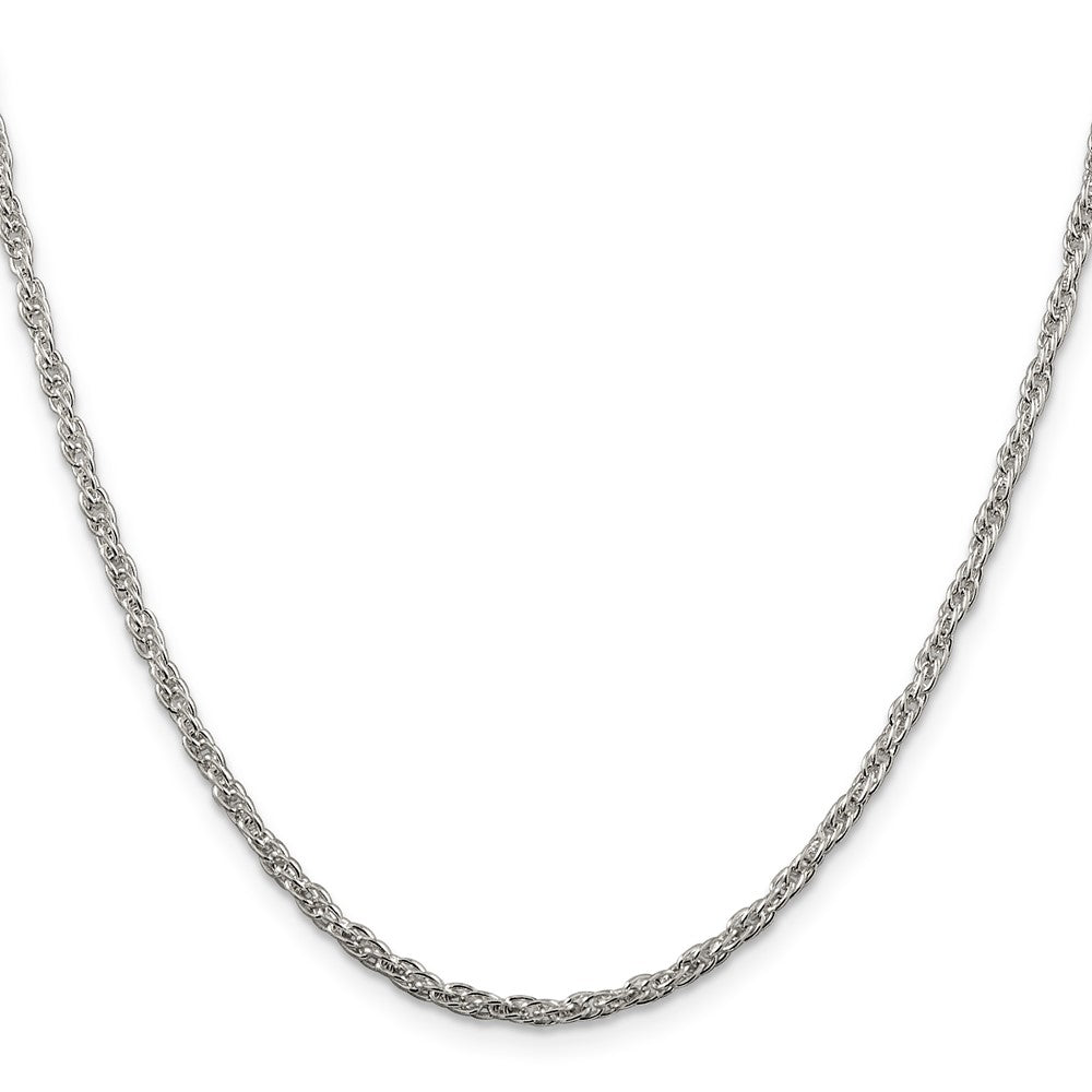 30 Inch Sterling Silver 2.5mm Loose Rope Chain Necklace