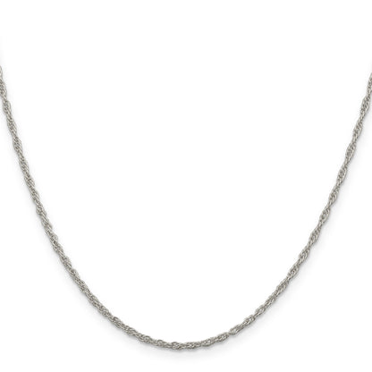 30 Inch Sterling Silver 1.95mm Loose Rope Chain Necklace