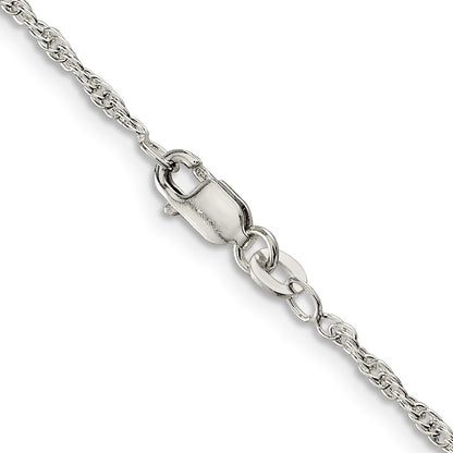 20 Inch Sterling Silver 1.95mm Loose Rope Chain Necklace