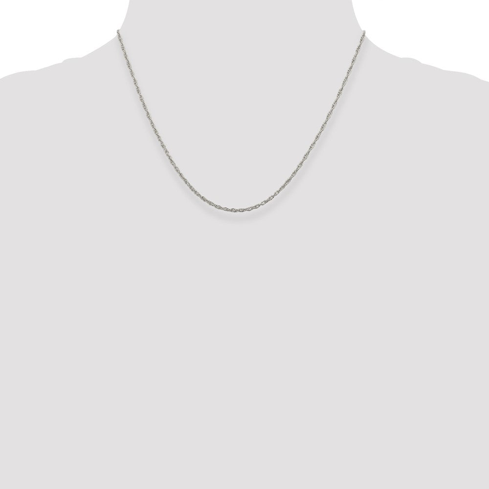 18 Inch Sterling Silver 1.95mm Loose Rope Chain Necklace
