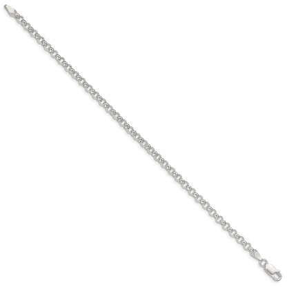 7 Inch Sterling Silver 4mm Rolo Chain