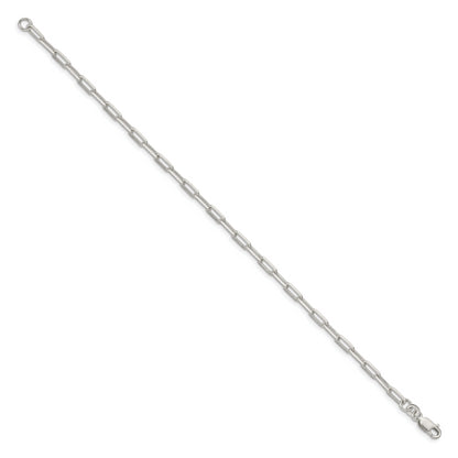 7 Inch Sterling Silver 3.25mm Elongated Open Link Chain