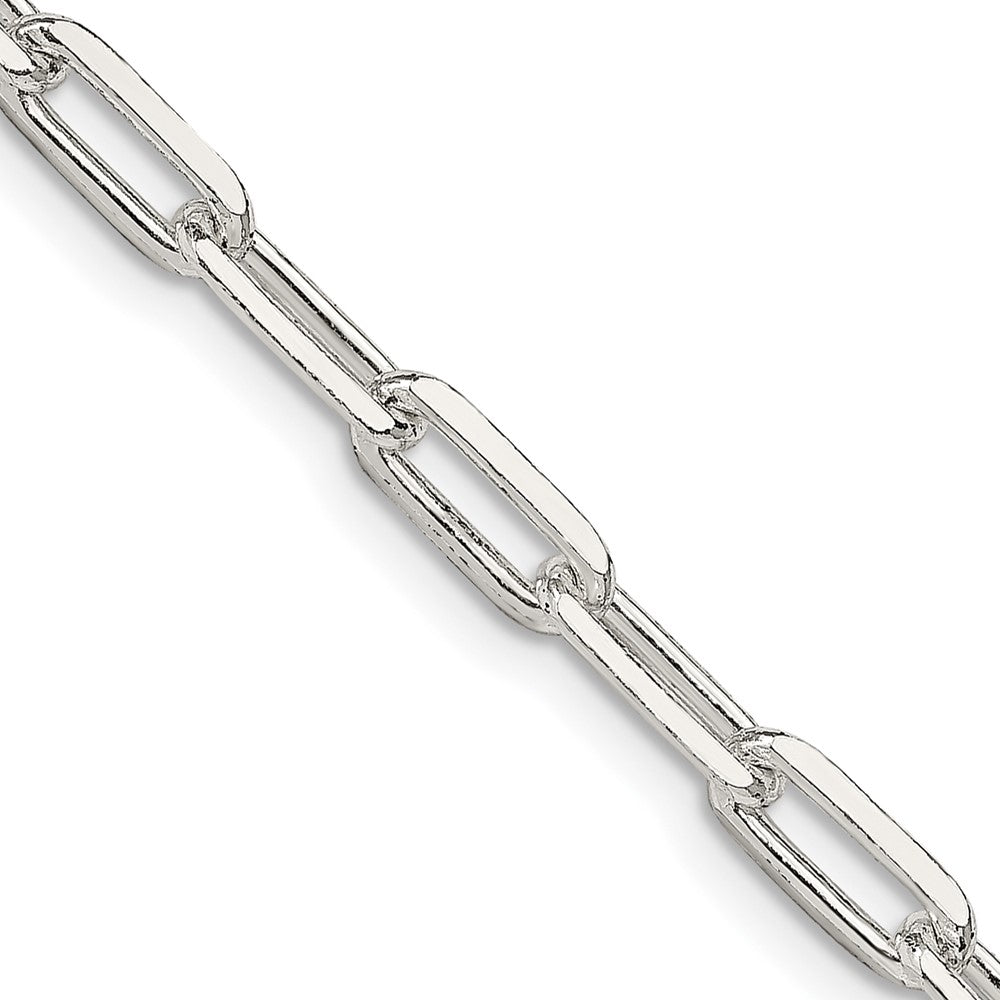 20 Inch Sterling Silver 4.25mm Elongated Open Link Chain Necklace
