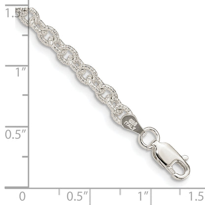 7 Inch Sterling Silver 3.75mm Fancy Rolo Chain