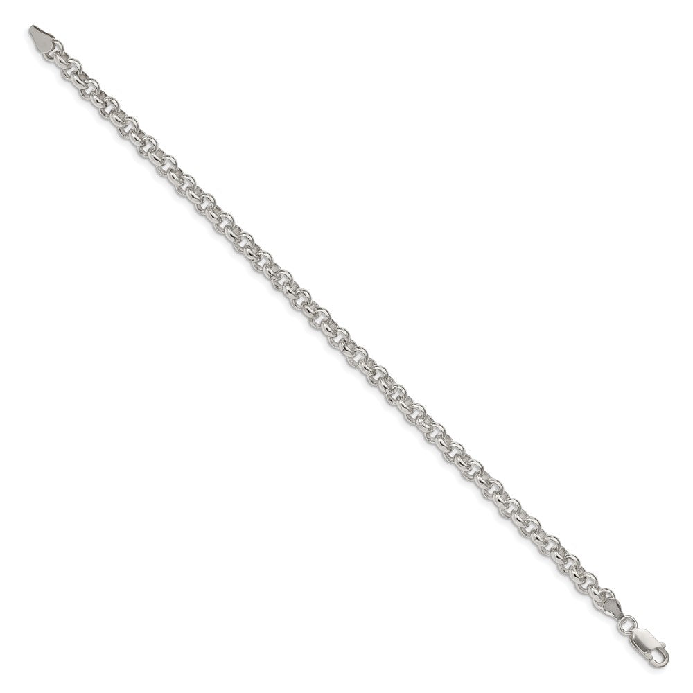8.5 Inch Sterling Silver 5mm Rolo Chain Bracelet