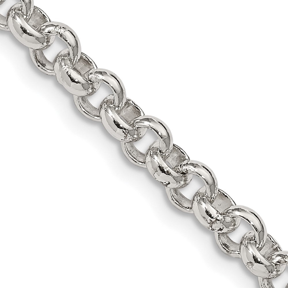 30 Inch Sterling Silver 5mm Rolo Chain Necklace