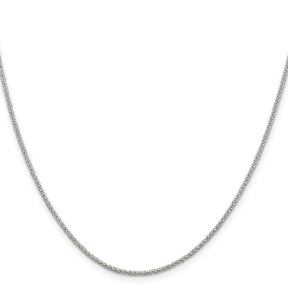 24 Inch Sterling Silver 1.6mm Corona Chain Necklace