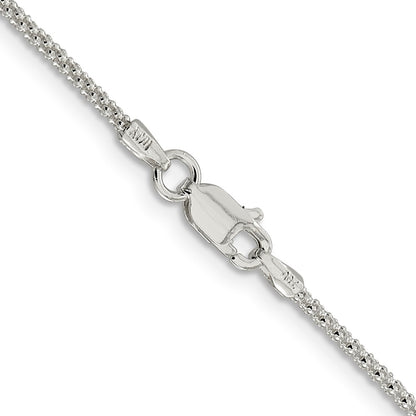 16 Inch Sterling Silver 1.6mm Corona Chain Necklace