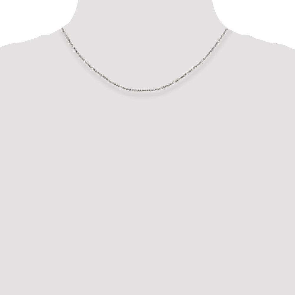16 Inch Sterling Silver 1.6mm Corona Chain Necklace