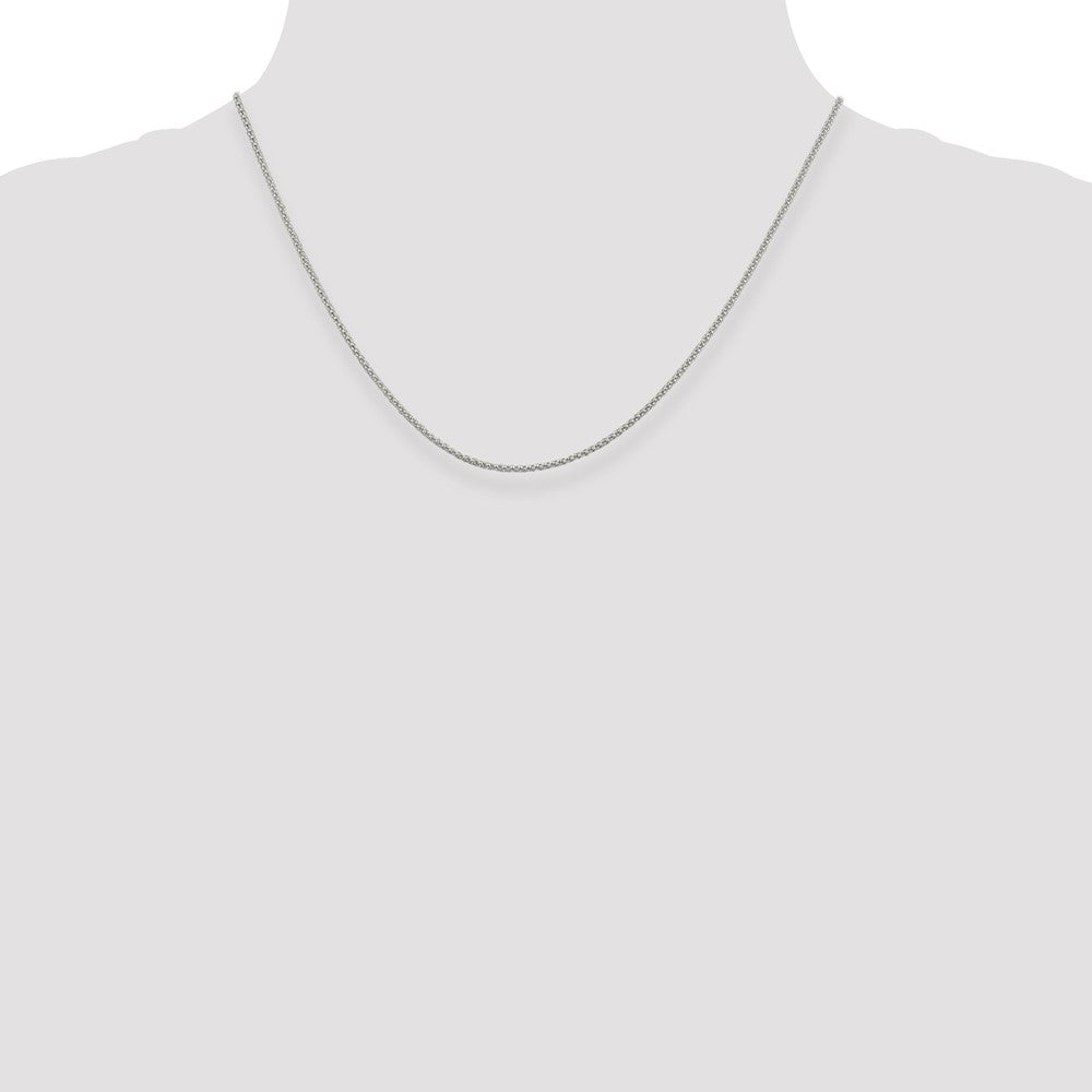 18 Inch Sterling Silver 1.6mm Corona Chain Necklace
