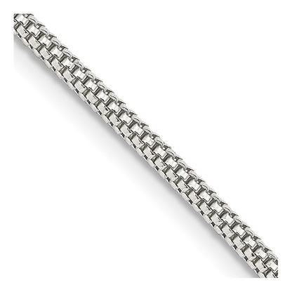 24 Inch Sterling Silver 2mm Corona Chain Necklace