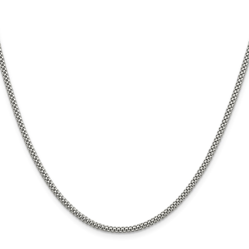 24 Inch Sterling Silver 2.4mm Corona Chain Necklace