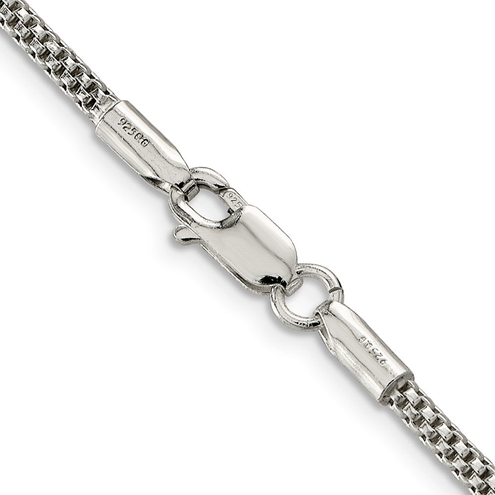 18 Inch Sterling Silver 2.4mm Corona Chain Necklace