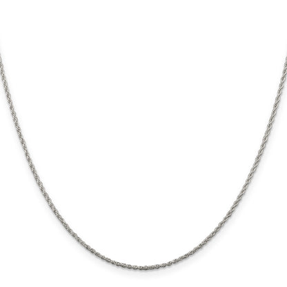 22 Inch Sterling Silver 1.3mm Loose Rope Chain Necklace