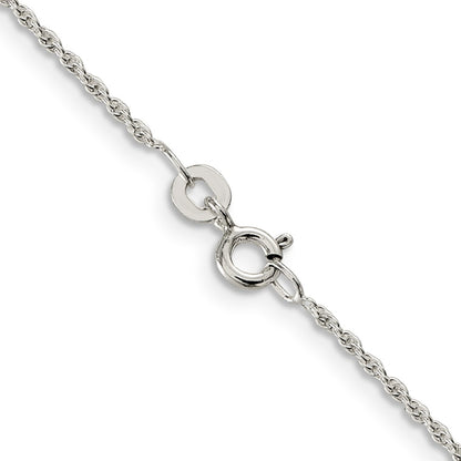 30 Inch Sterling Silver 1.3mm Loose Rope Chain Necklace