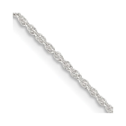 30 Inch Sterling Silver 1.3mm Loose Rope Chain Necklace
