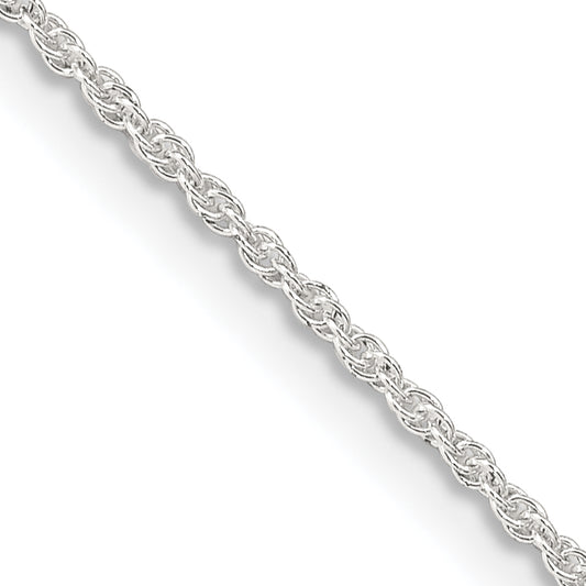 26 Inch Sterling Silver 1.3mm Loose Rope Chain Necklace