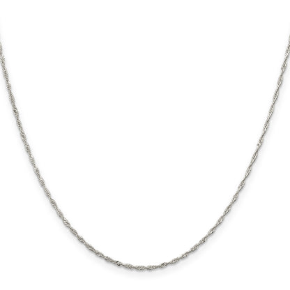 14 Inch Sterling Silver 1.4mm Singapore Chain