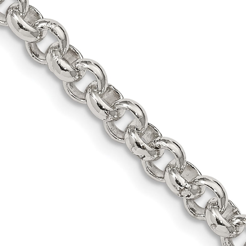 26 Inch Sterling Silver 5mm Rolo Chain Necklace