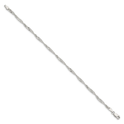 7 Inch Sterling Silver 3mm Singapore Chain