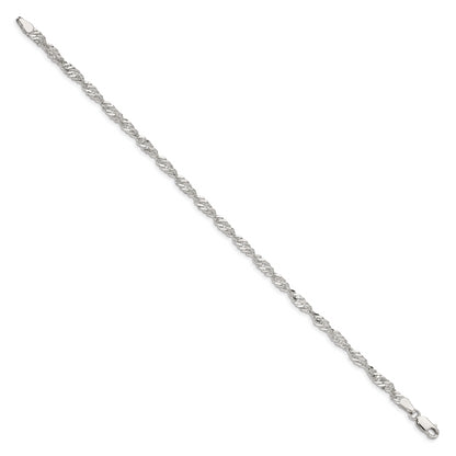 7 Inch Sterling Silver 3.5mm Singapore Chain