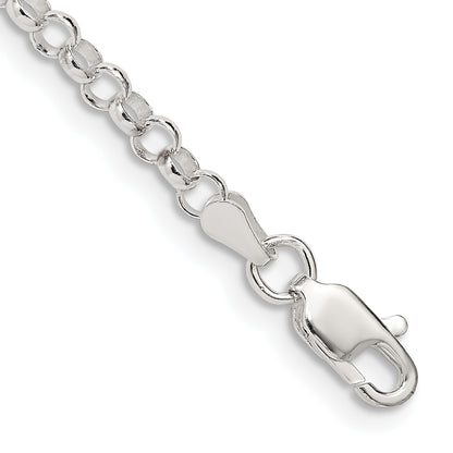 7 Inch Sterling Silver 3.5mm Rolo Chain