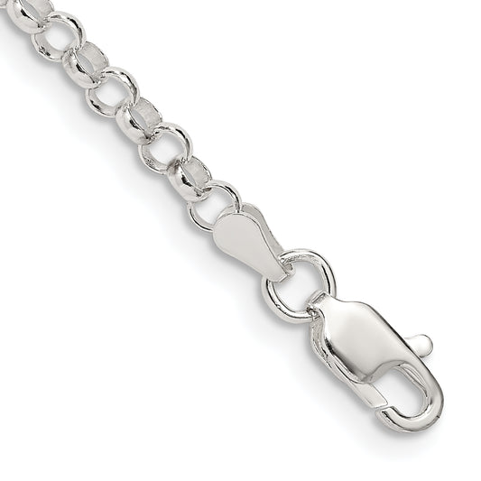 7 Inch Sterling Silver 3.5mm Rolo Chain