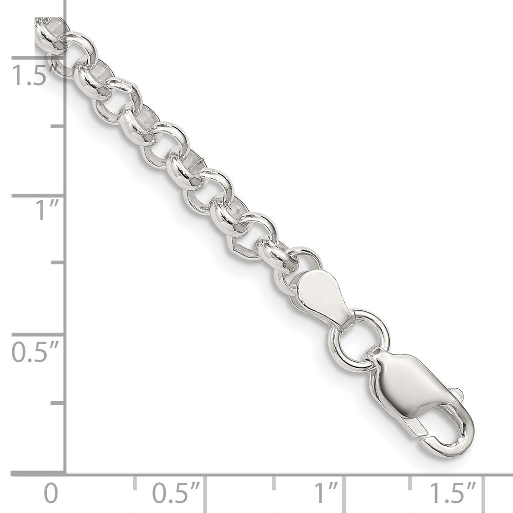7.5 Inch Sterling Silver 4.75mm Rolo Bracelet