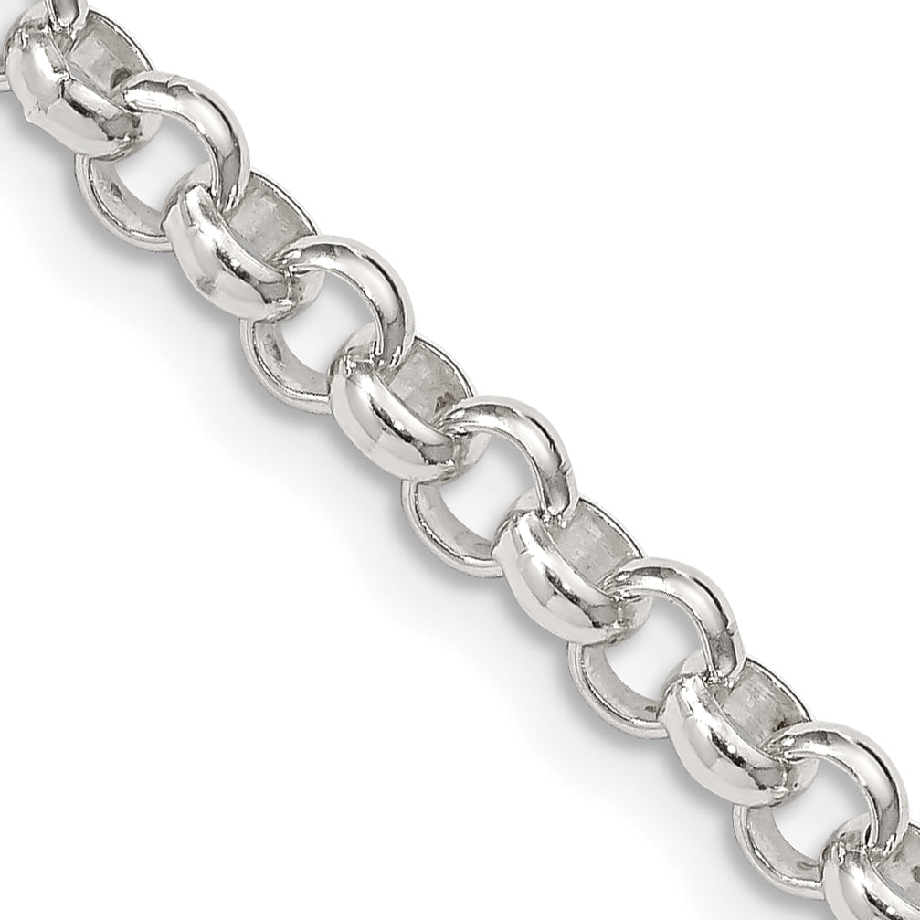 20 Inch Sterling Silver 4.6mm Rolo Chain Necklace