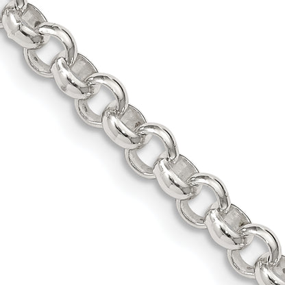 20 Inch Sterling Silver 4.6mm Rolo Chain Necklace